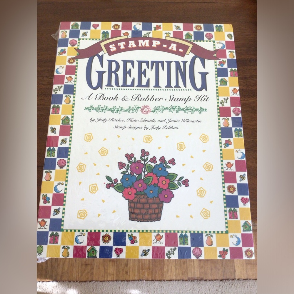 Stamp - A - Greeting Book & Rubber Stamp Kit